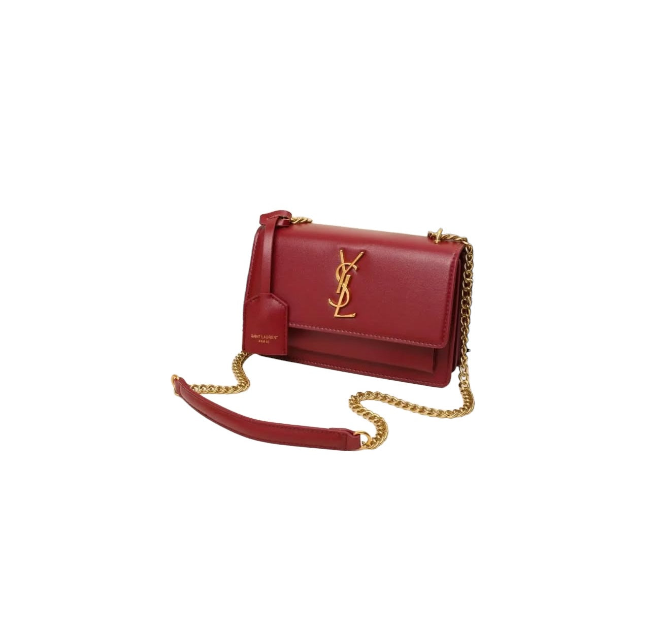 Mini Sunset leather clutch bag