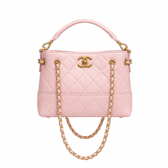 Quilted Small Shopping Bag Black