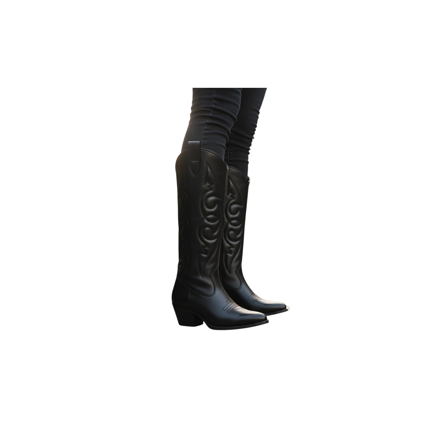 Womens cowboy Boots - Black