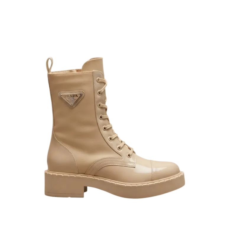 Prada combat boots