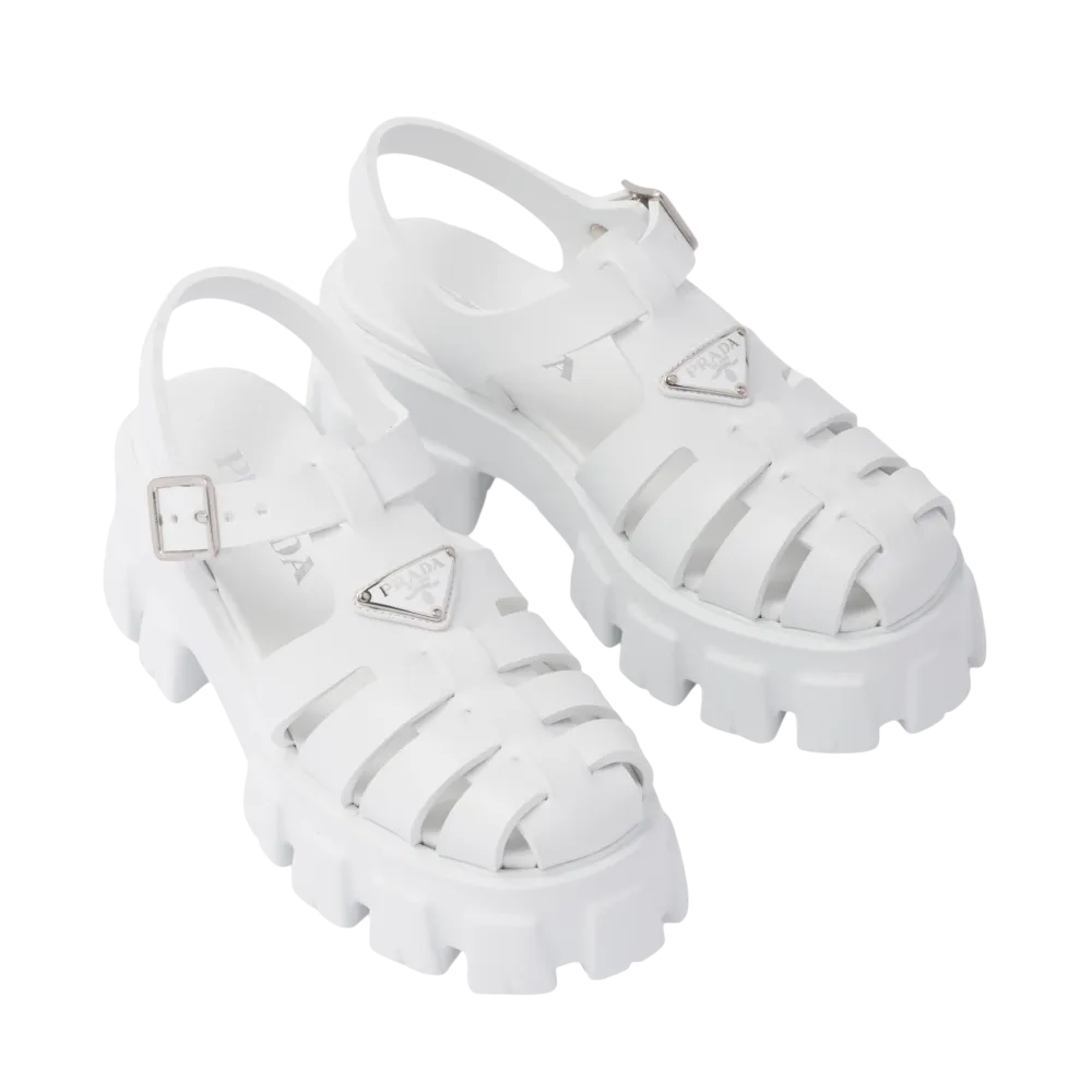 Prada Rubber Monolith sandals