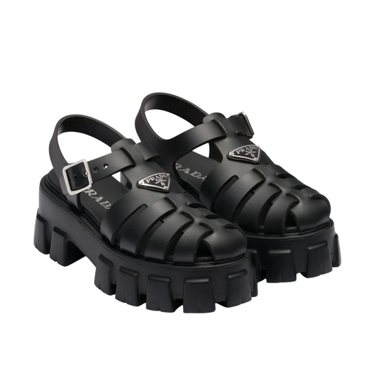 Prada Rubber Monolith sandals
