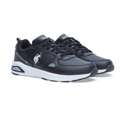 ORIGINAL Men Black Low-Top Casual Sneakers with Iconic Branding