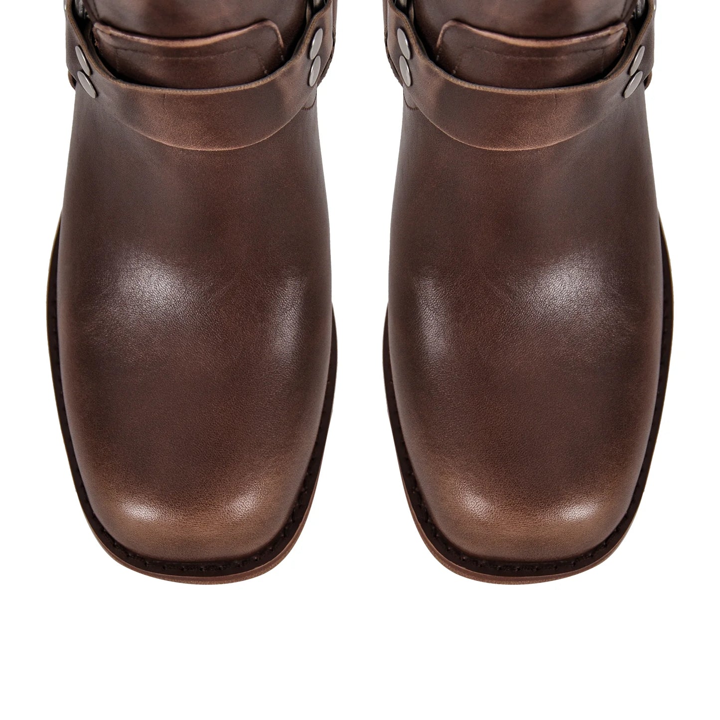 TALL BIKER Brown PATENT