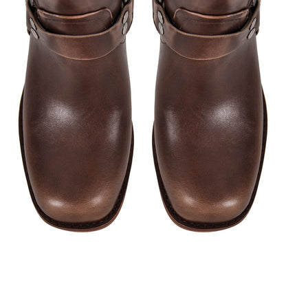 TALL BIKER Brown PATENT
