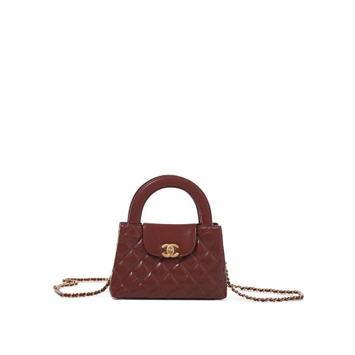 Chanel Kelly Shopper Burgundy Bag