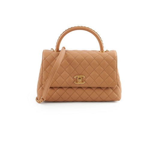 Chanel Coco Handle Medium Blush/Beige