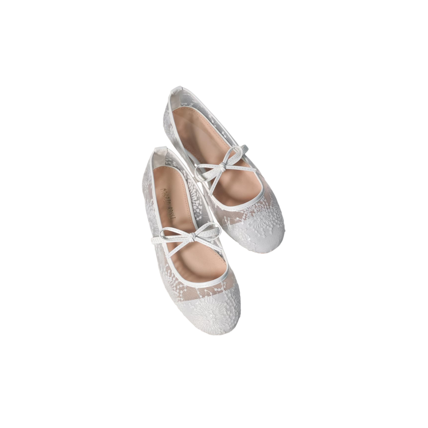 Lace Mesh Ballerina Flats