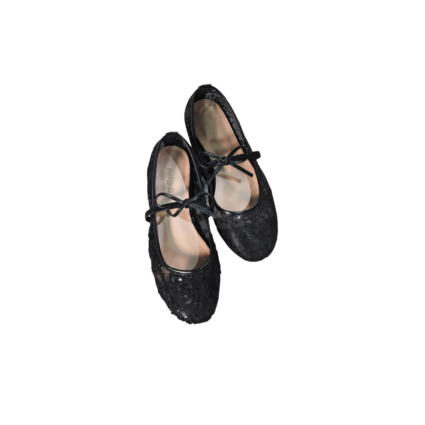 Lace Mesh Ballerina Flats