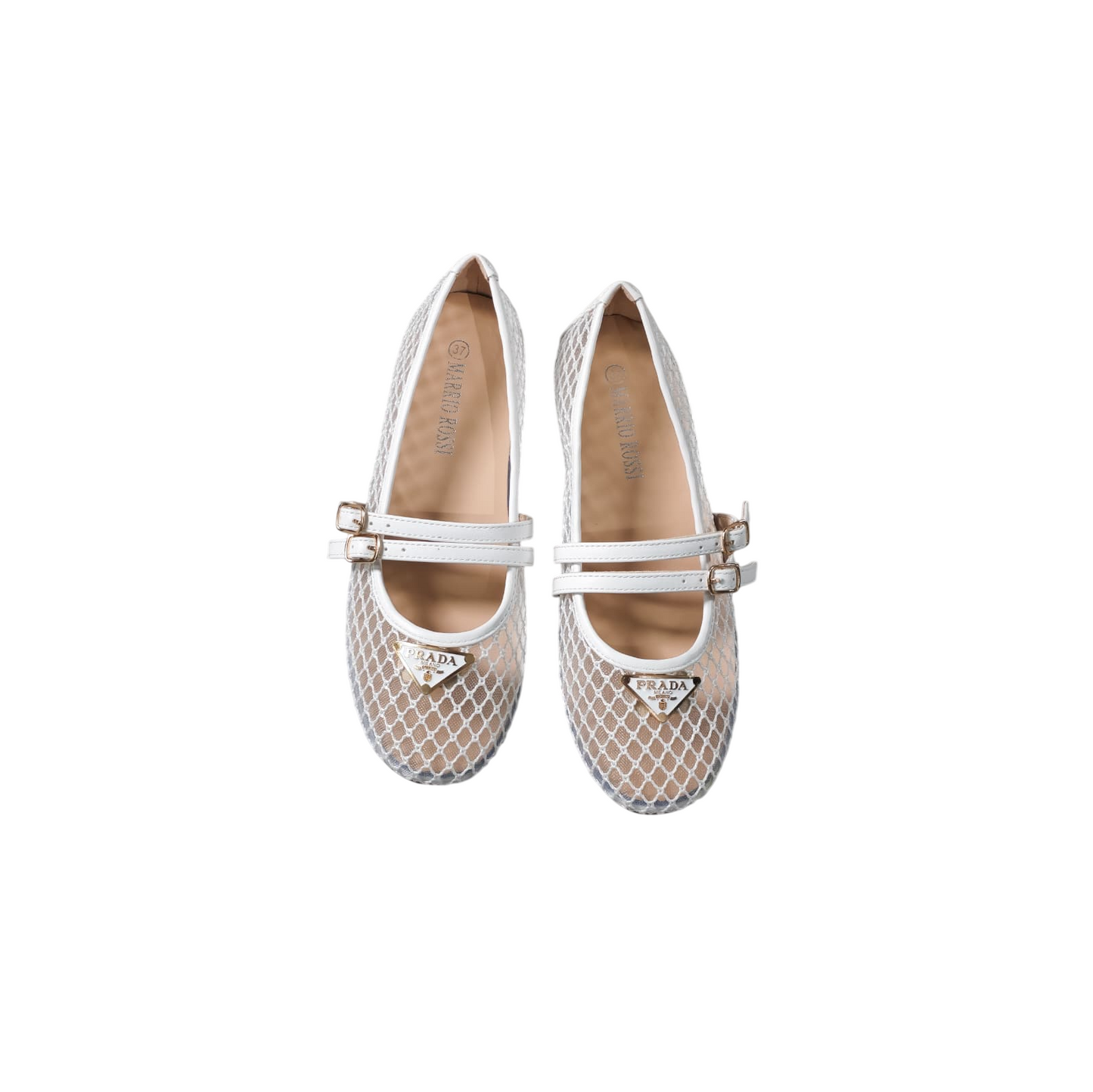 Prada Mesh fabric ballerinas