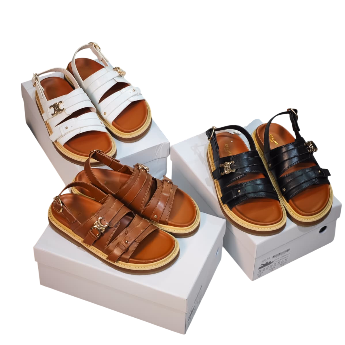 Tippi Triomphe sandals in calfskin