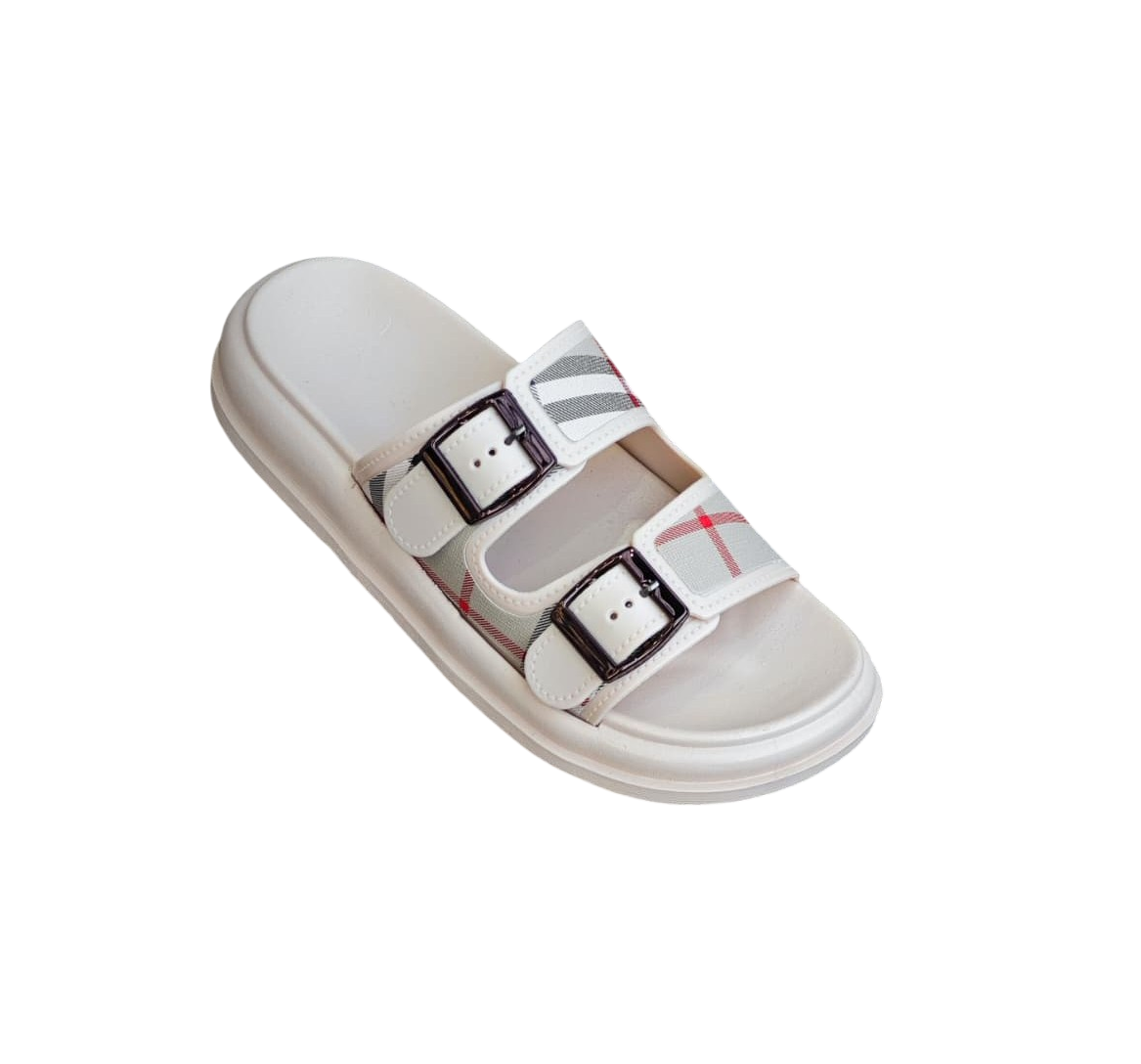 Burberry Double Strap Sandal Slides
