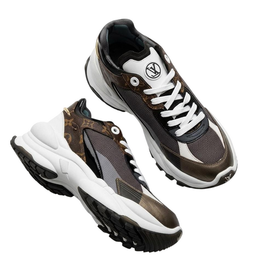 LV Monogram Calfskin Run 55 Sneakers