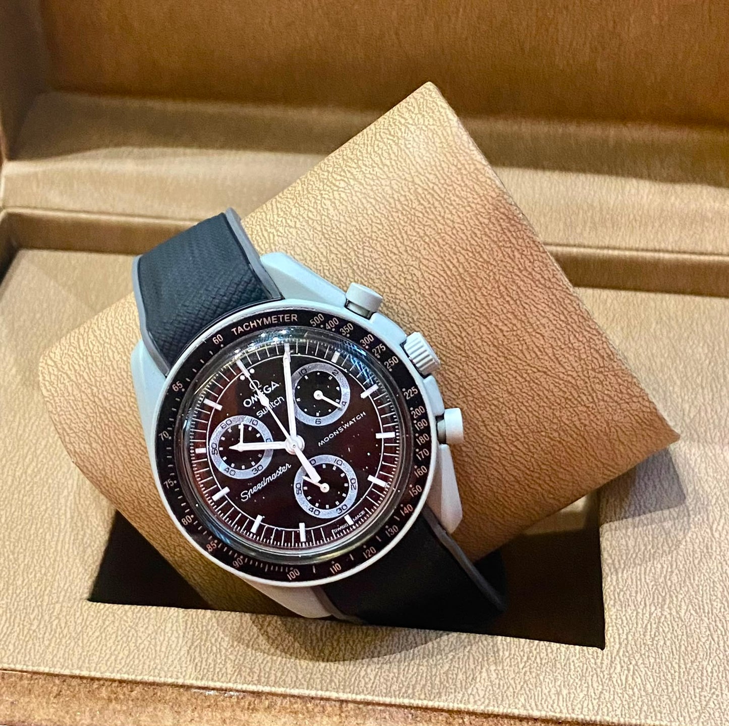 Curved End Rubber Strap for Omega x Swatch Moonswatch