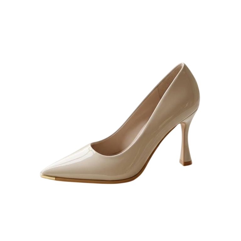 Pointed Patent Pump Heels