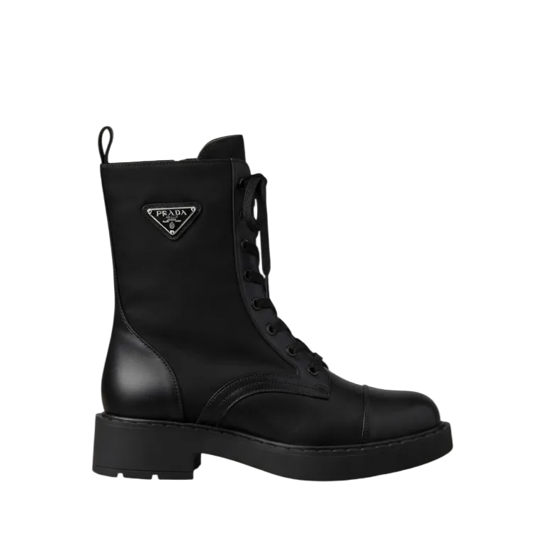Prada combat boots