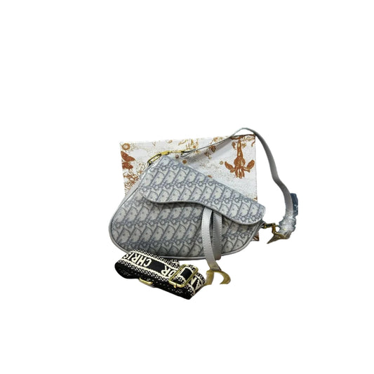 Sac Dior Saddle à bandoulière jacquard
