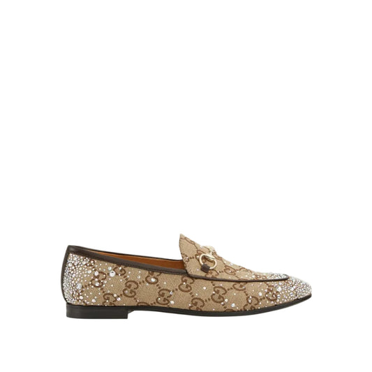 Gucci Jordaan Crystal Embellished Loafers