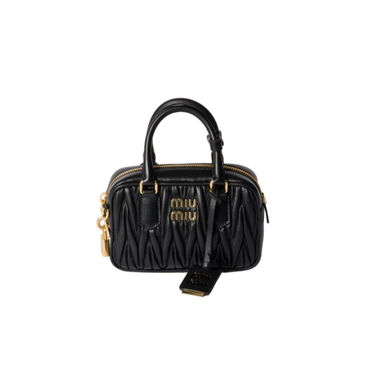 Small Arcadie matelassé nappa leather bag