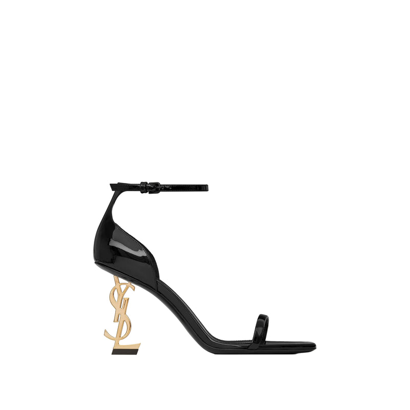 Saint Laurent Opyum sandals in patent leather with sculptural heel