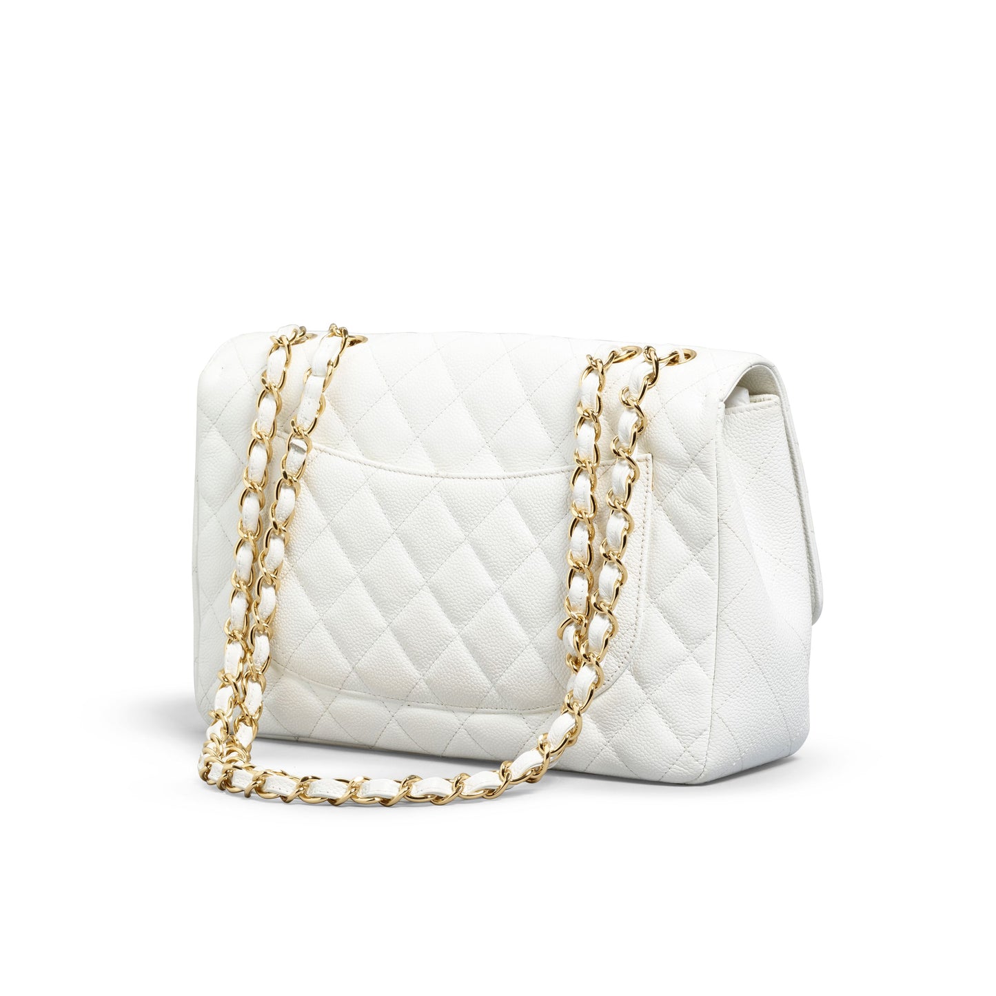 Chanel White Large Classic Bag