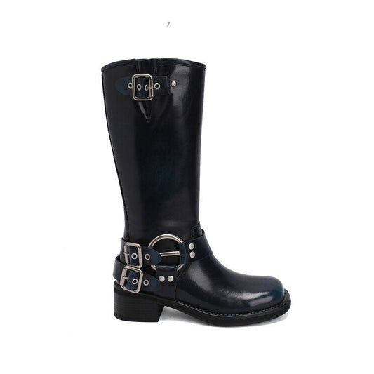 TALL BIKER BLACK PATENT