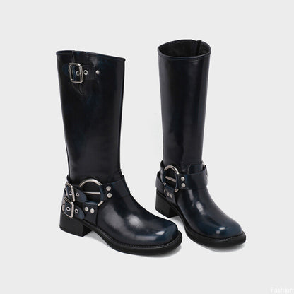 TALL BIKER BLACK PATENT
